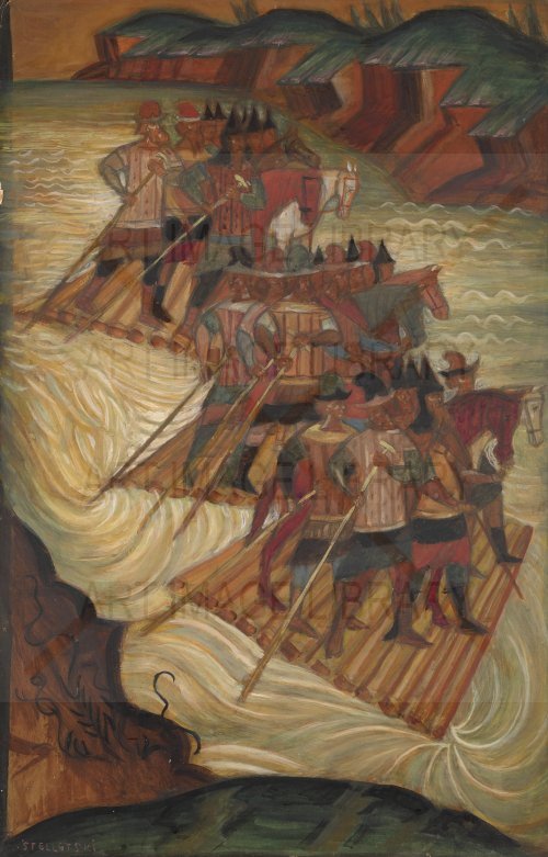 Image no. 3751: Crossing the River (Dmitri Stelletsky), code=S, ord=0, date=early 20th century