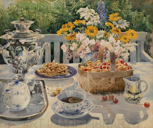 Image no. 3773: Tea time (Gran Duchess Olga Alexandrovna), code=S, ord=0, date=mid 20th century
