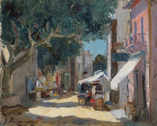 Image no. 3776: Market Scene in Sainte-Max... (Georges Lapchine), code=S, ord=0, date=-