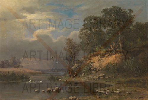 Image no. 3785: Pastoral Landscape (Alexander Gine), code=S, ord=0, date=1870s
