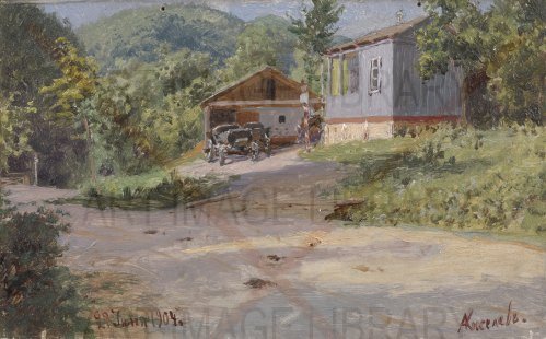 Image no. 3787: House by the Road. (Alexander Kiselev, Alexander Alexandrovich Kiselyov), code=S, ord=0, date=early 20th century