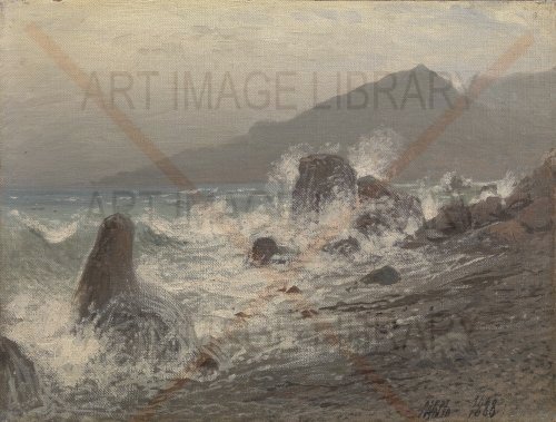 Image no. 3788: Waves Breaking Over Rocks. (Lev Lagorio), code=S, ord=0, date=1888