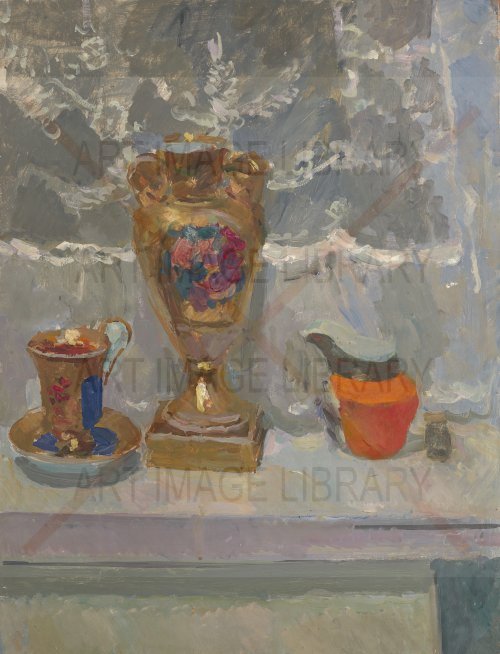 Image no. 3574: Still Life with a Vase (Sergey Gerasimov), code=S, ord=0, date=early 20th century