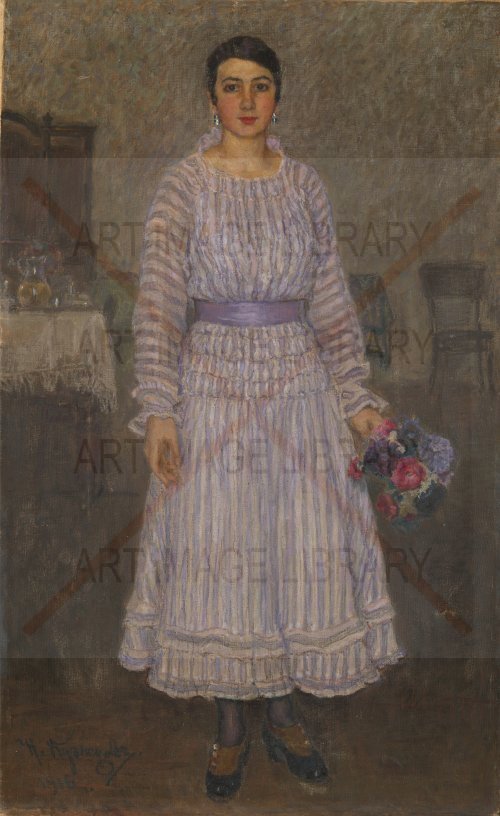 Image no. 3585: Portrait of Lyudmila, the ... (Nikolay Kuznetsov, Nikolai Dmitrievitch Kouznetsov), code=S, ord=0, date=1916