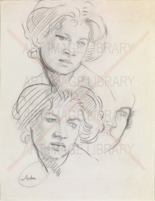 Image no. 5126: Studies of Ida Nettleship (Augustus Edwin John), code=S, ord=0, date=-