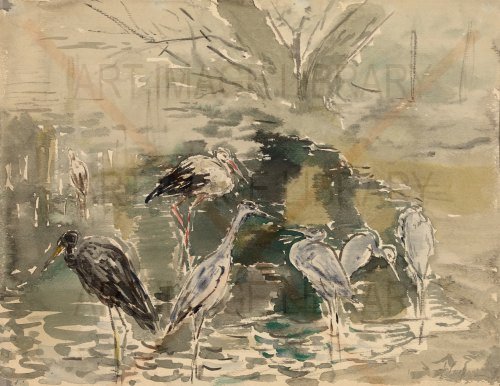 Image no. 3867: Herons (Antonina Sofronova), code=S, ord=0, date=mid 20th century