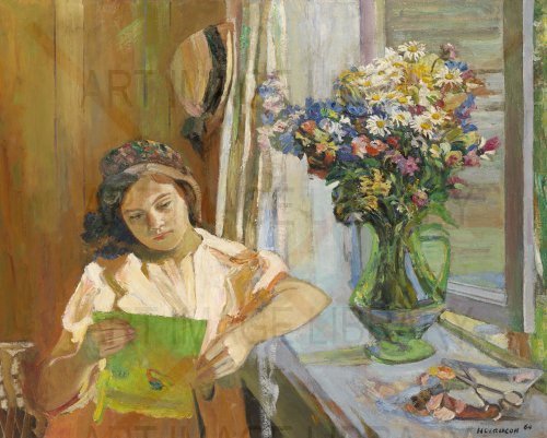 Image no. 3880: By the Window (Boris Ioganson), code=S, ord=0, date=1964