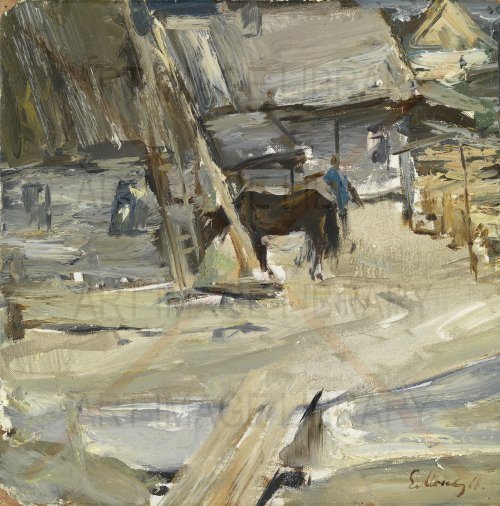 Image no. 3911: Village Scene (Evsey Moiseenko), code=S, ord=0, date=1968