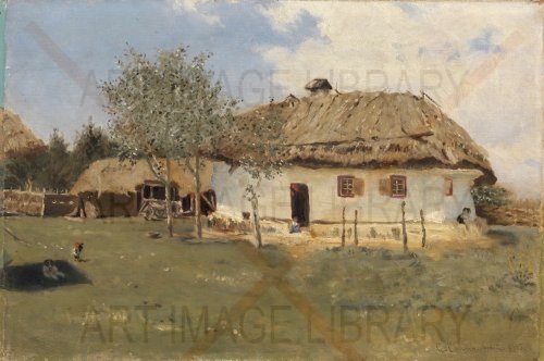 Image no. 3953: Peasant Hut in Ukrainian V... (Serhiy Svetoslavsky), code=S, ord=0, date=early 20th century