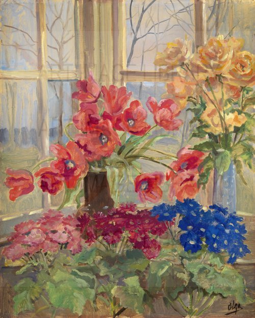 Image no. 3974: Flowers on the Veranda (Gran Duchess Olga Alexandrovna), code=S, ord=0, date=mid 20th century