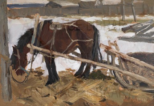 Image no. 4020: Horse with a Sledge, Villa... (Vladimir Stozharov), code=S, ord=0, date=1960