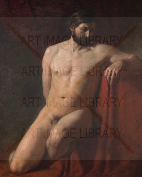 Image no. 4149: Male Nude with a Drape (Genrikh Semiradsky), code=S, ord=0, date=1865