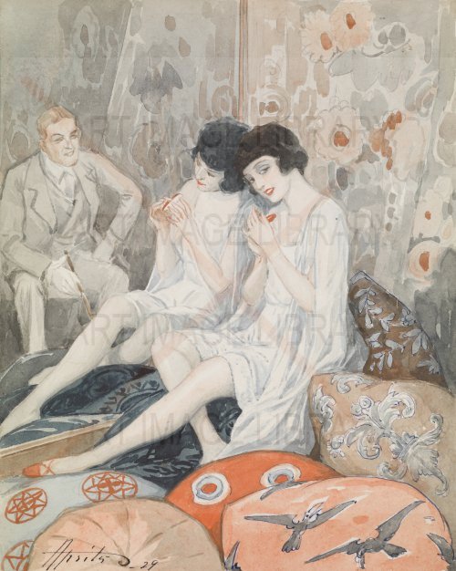 Image no. 4162: Lady in Her Boudoir (Alexander Apsit), code=S, ord=0, date=1929