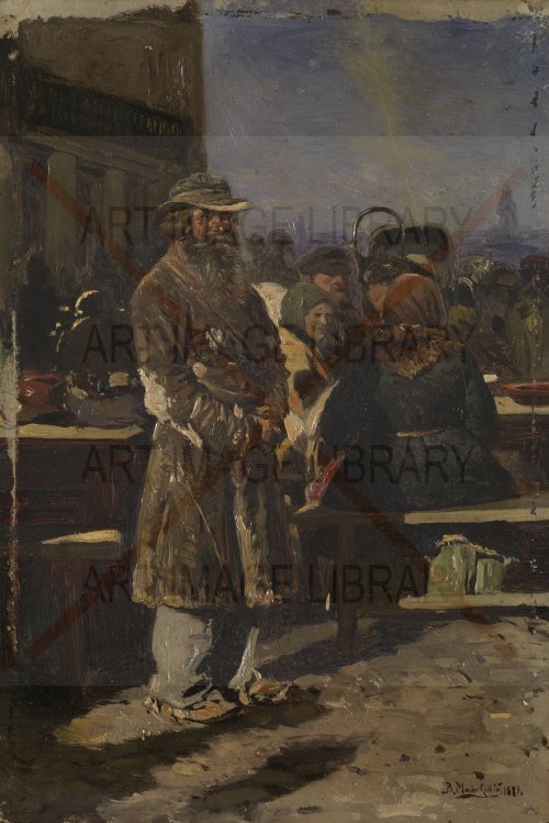 Image no. 4163: Peasants in the Market Place (Vladimir Makovsky), code=S, ord=0, date=1881