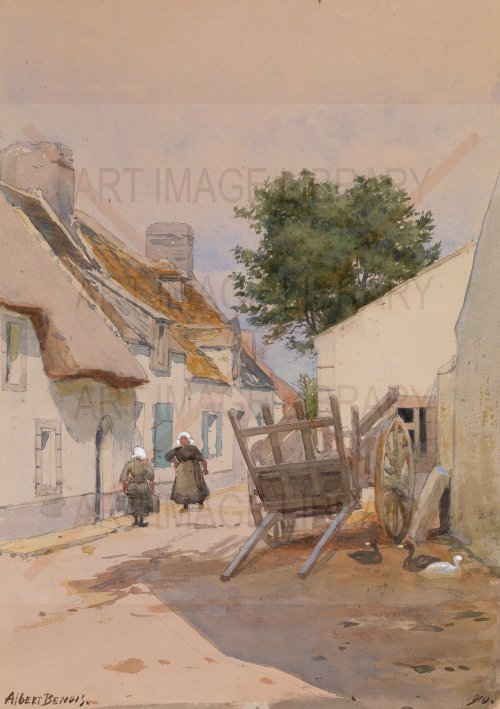 Image no. 4202: A Village Scene (Albert Nikolayevitch Benois), code=S, ord=0, date=1910