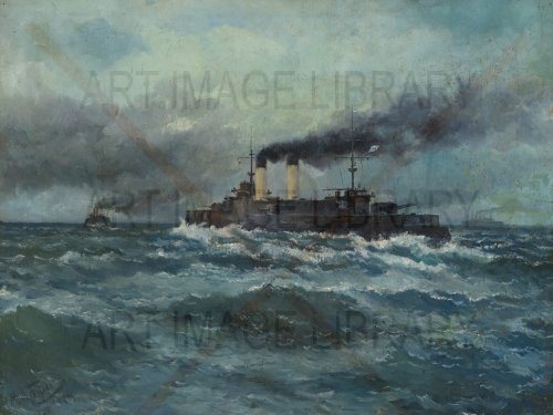Image no. 3561: Warships on the High Seas (Mikhail Latri), code=S, ord=0, date=1914