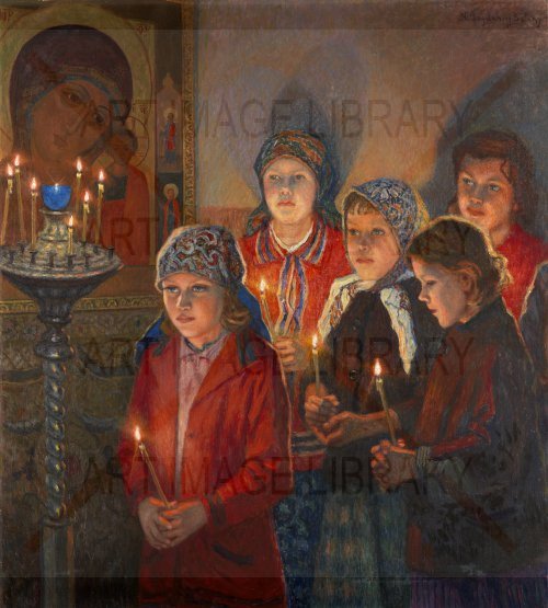 Image no. 3666: In the Church (Nikolay Bogdanov-Belsky), code=S, ord=0, date=-