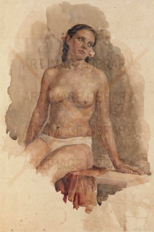 Image no. 3677: Seated Nude (Mikhail Gladkiy), code=S, ord=0, date=1951