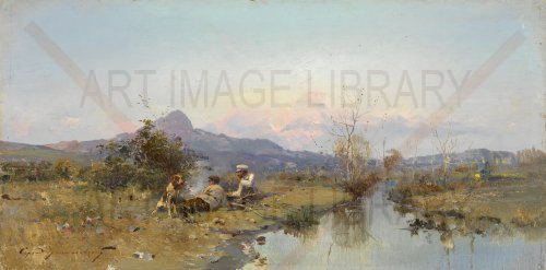 Image no. 4230: Hunters at Rest (Serhii Vasylkivsky), code=S, ord=0, date=early 20th century