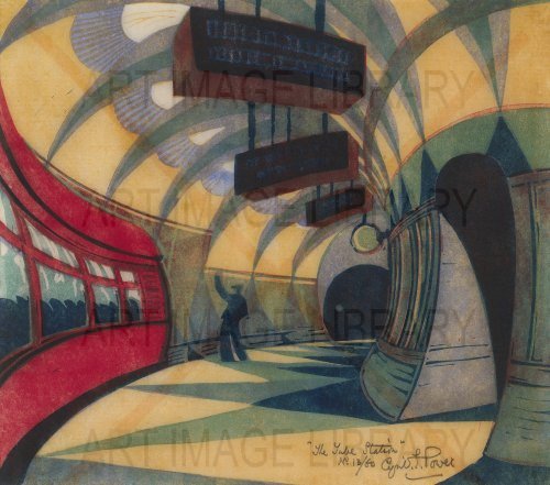 Image no. 3313: The Tube Station (Sybil Andrews), code=S, ord=0, date=1932
