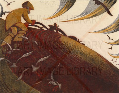 Image no. 3373: Ploughing Pasture (Sybil Andrews), code=S, ord=0, date=mid 20th century