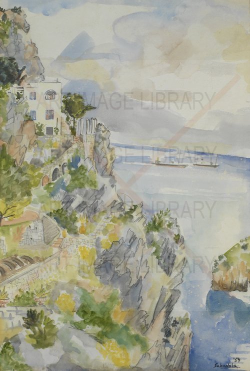 Image no. 3453: Capri hillside (Jehangir Sabavala), code=S, ord=0, date=1954