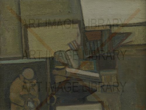 Image no. 3366: Man in a yard (Prunella Clough), code=S, ord=0, date=1952